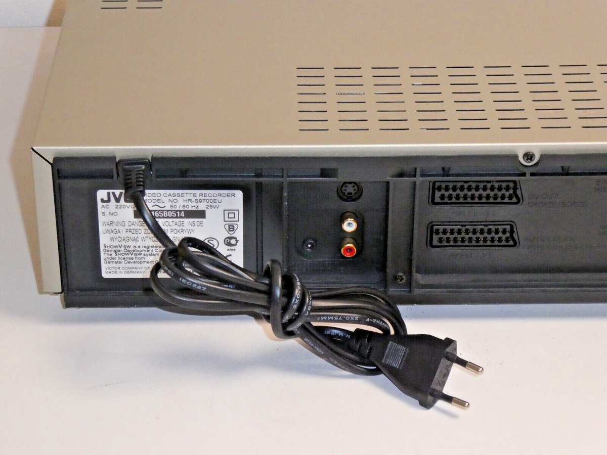 JVC Hi-Fi Video Cassette Super VHS ET Video Recorder HR-S3600U TESTED