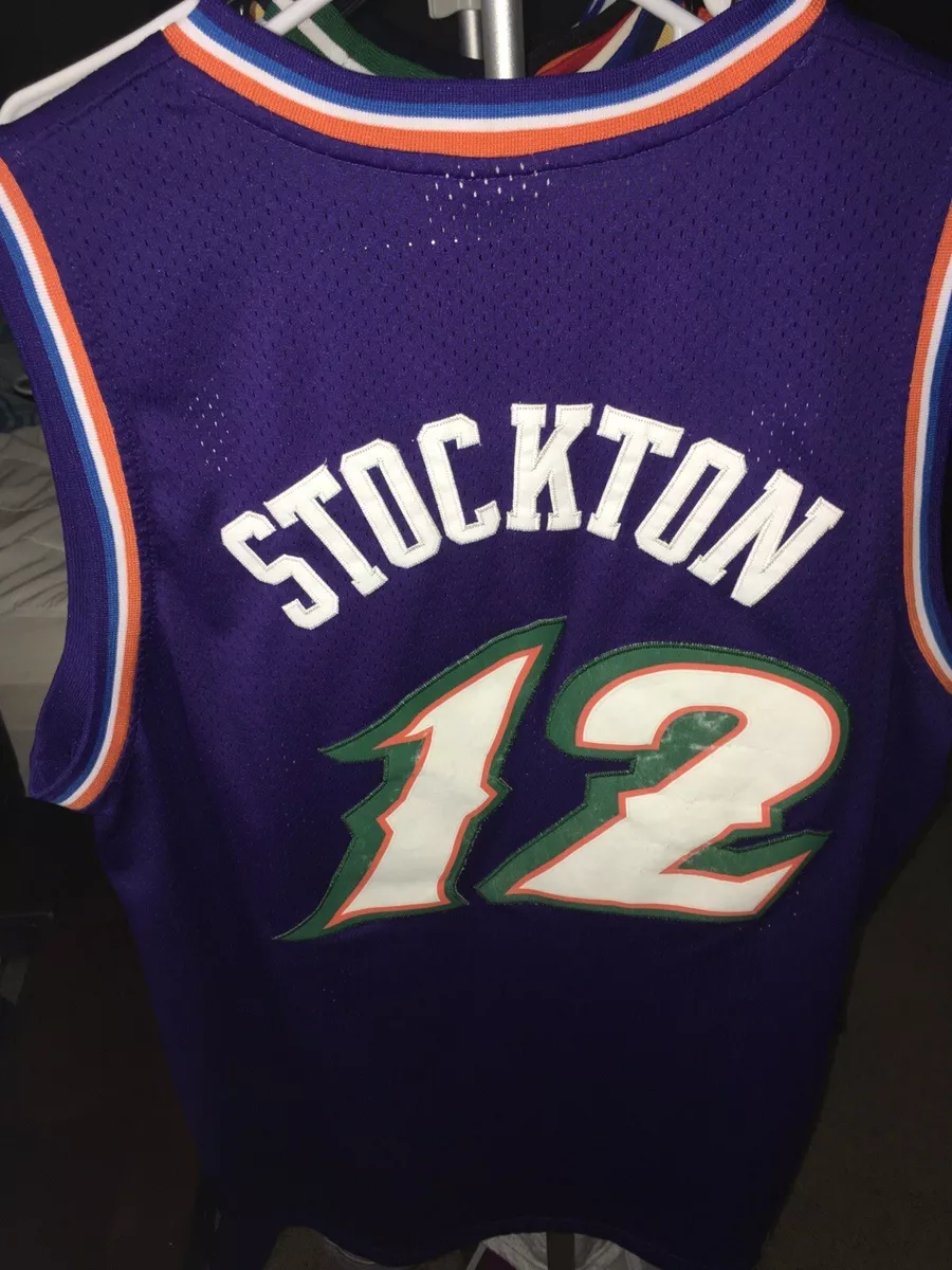 adidas, Shirts, John Stockton Retro Utah Jazz Jersey