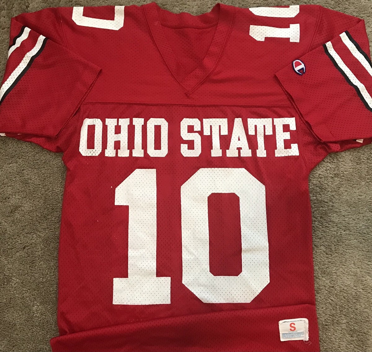 VINTAGE 80's ART SCHLICHTER OHIO STATE #10 BUCKEYES CHAMPION