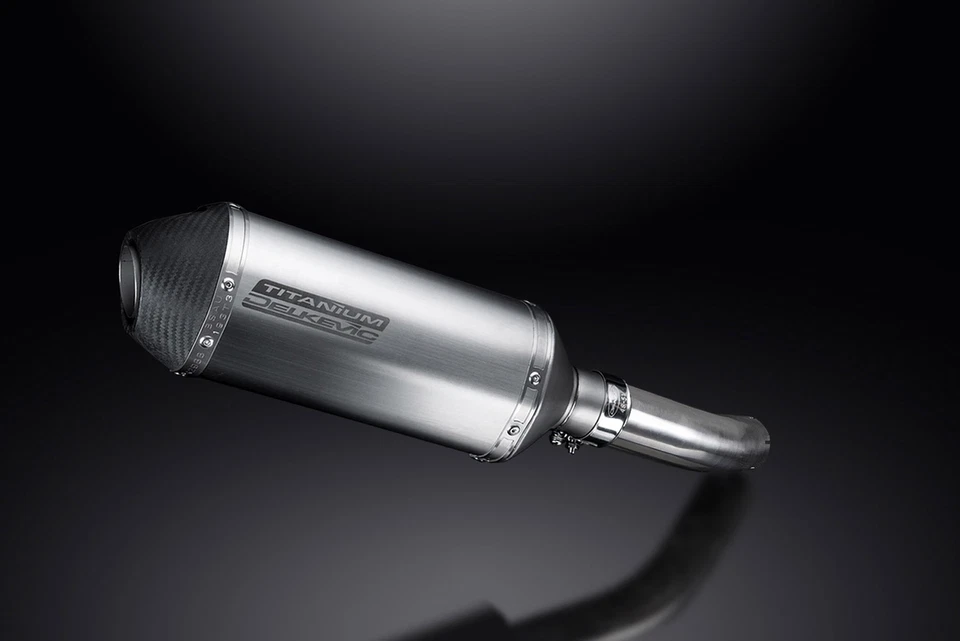 Silenciador de escape de titanio X-Oval 10" para Suzuki GSR750 11-16 GSX-S750 15-19 Foto 2 de 4