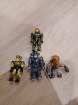 Mega Bloks/Legos Halo Lot of Minifigures Master Chief/Covenant Brute Etc  - Main Image