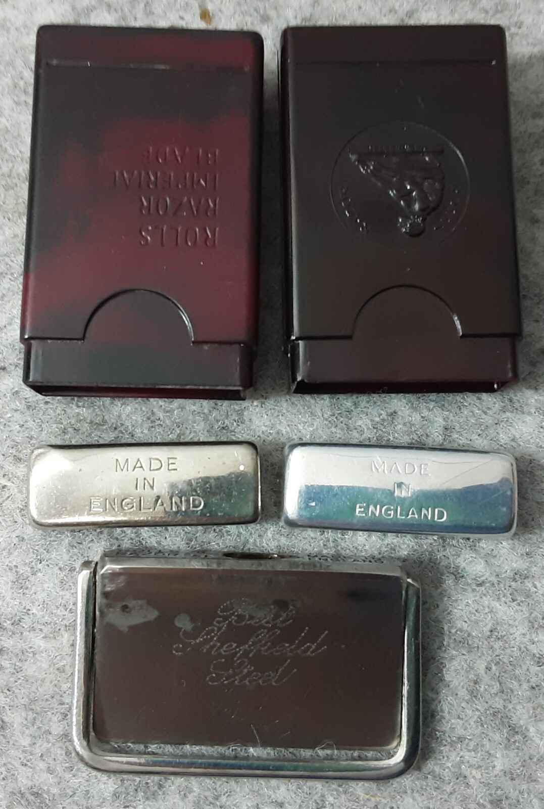 Bakelite Boxed Spare Rolls Razor Imperial Blade PAT No. 224578 & 242718