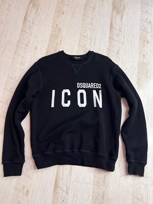 Dsquared2 Logo Black Icon Sweatshirt Dsquared2 Icon Logo 定価6.1万 