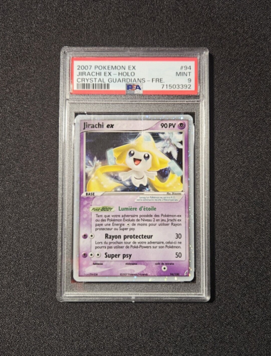 Carte Pokemon Jirachi ex 94/100 (EX : Gardiens De Cristal) PSA 9, FR - Photo 1/12