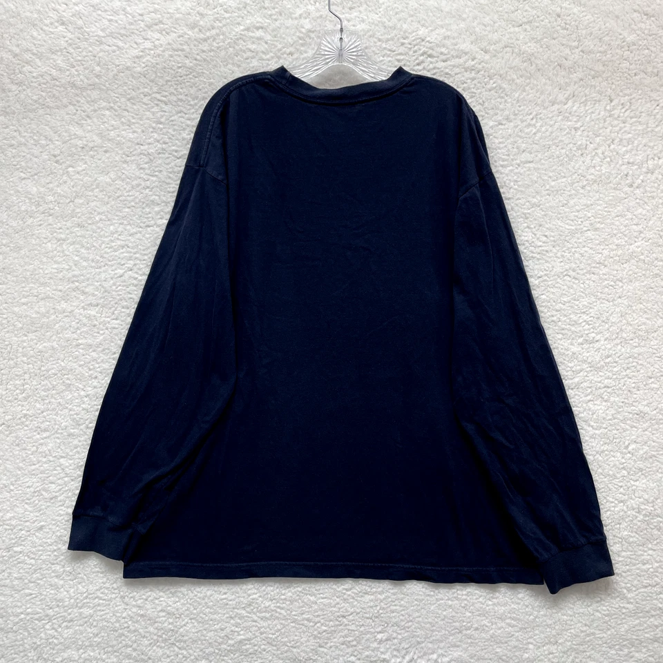 Camiseta Adidas Vintage 2XL XXL Manga Larga Azul Marino Logo Patinador Grunge Y2K Foto 2 de 4