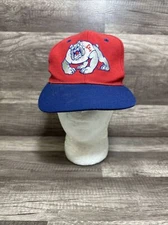 Vtg Fresno State Bulldogs Snapback New Era Hat Big Logo One Size KMG HTF