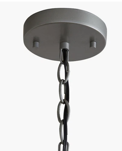 Capital Lighting 4 Light Pendant, Natural Jute and Grey - 335241NY - Picture 2 of 3