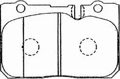 ADVICS Toyota Brake Pad Set Front A1N025