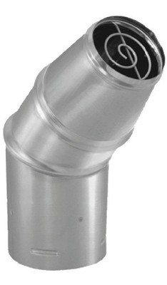 M&G DuraVent 4'' PelletVent Pro Round Horizontal 4, Stainless Steel