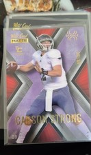 2022 Wild Card MATTE - X-Plode Carson Strong #MXP-6 Silver-Purple 89/100 (RC)