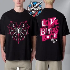 WWE AJ Lee Love Bites Back Unisex 2025 Double Sided T-Shirt