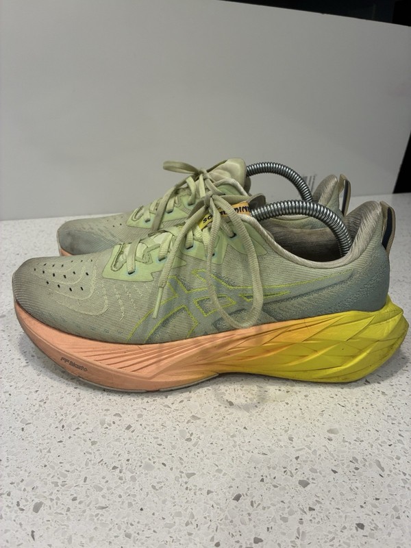 ASICS Novablast 4 Paris Women's 9 Running Sneaker Breathable Cushioned Green