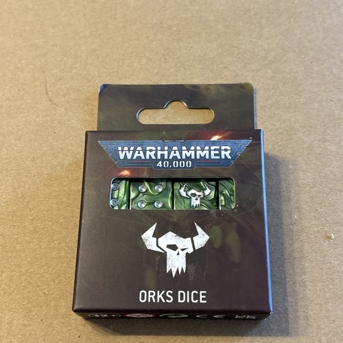 Warhammer 40k Orks Dice set! Games Workshop!