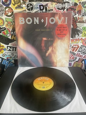 BON JOVI 7800 Fahrenheit VG+ VINYL W/HYPE STICKER 