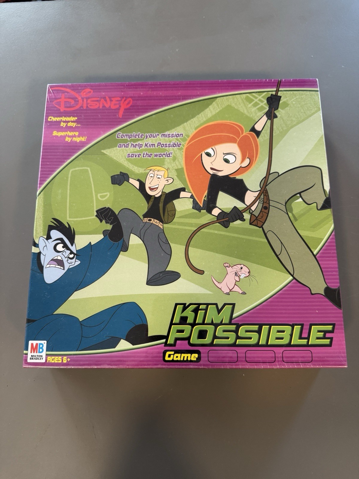 Kim Possible Board Game Counted & COMPLETE Disney 2002 Milton Bradley