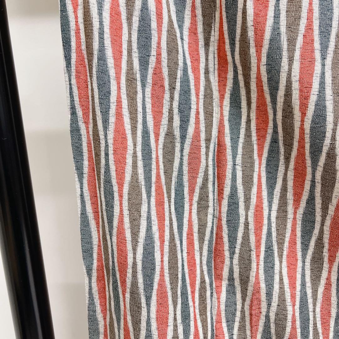 Stylish Kimono Small Pattern Pongee Vertical Stri… - image 8