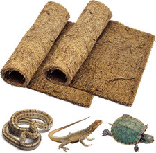 2 PCS Reptile Carpet Natural Coco Coir Mat Coconut Fiber Substrate Pet Terrarium