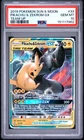 2019 POKEMON SUN & MOON TEAM UP #33 PIKACHU & ZEKROM GX PSA 10