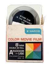 Montgomery Wards 8mm Color Movie Film, ISO 16, 25 feet