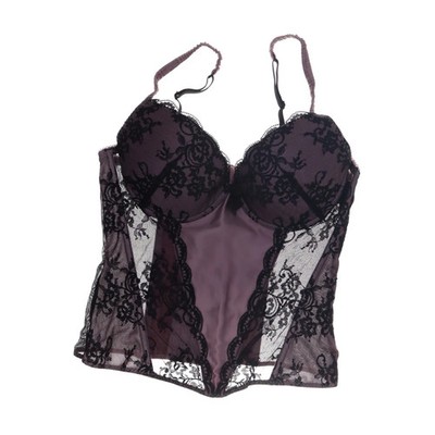 H&M, Bustier, Größe: 40, Schwarz/Pink, Elasthan/Polyamid/Polyester, Blumen #KmL