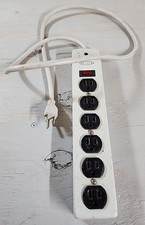 Belkin F9D600-04 Metal Case Surge Protector 6 Outlets 4ft Thick Cable