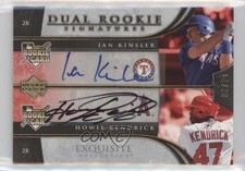 2006 Exquisite Collection Gold /30 Ian Kinsler Howie Kendrick #41 Auto q3x