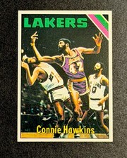1975-76 Topps - Connie Hawkins #195 - VS. FRAZIER / PHIL JACKSON- LAKERS