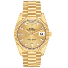 Rolex President Day-Date 40 Yellow Gold Diamond Mens Watch 228238 Box Card 2