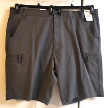 Levi Shorts Signature Utility Cargo Sz 46 Dark Gray 10.5 Inch Insm Pockets NEW