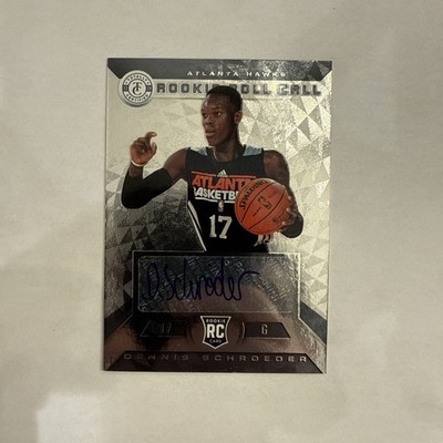 2013-14 Panini Totally Certified - Dennis Schroder #4 Atlanta Hawks (AU, RC, IN 