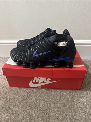 Nike Shox TL Herren Sneaker s. AV3595 007. UK Größe 11. Box mit Deckel. Schwarz/Blau