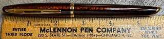 Waterman Carene Fountain Pen in Orange Marble w/box 18k Medium Nib