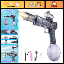 Long Range Electric Water Gun with LED Light - Automatic Squirt Pistol for Kids