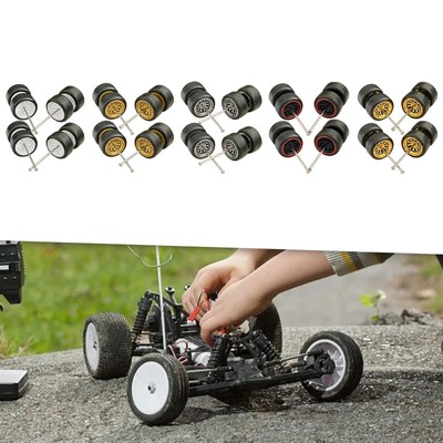 8 teiliger Miniatur Auto Räder Satz für Modellbau Liebhaber
