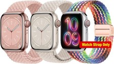 3Pcs Braided Stretchy Magnetic Sport Band Soft Nylon 49mm 46mm 45mm 44mm 42mm