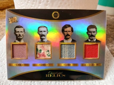 2025 POTP Wild West Quad Relic Wyatt Earp Doc Holliday Jesse James Frank James