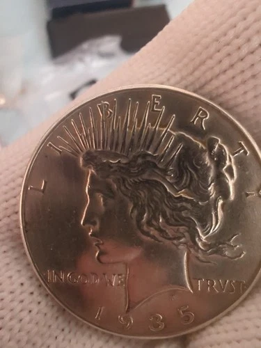 1935 P  PEACE DOLLAR  BEAUTIFUL BLAZING CH BU