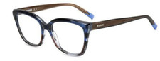 MISSONI Women's Eyeglasses MIS 0116 3XJ Grey Blue Horn Optical Frame 53-17-145