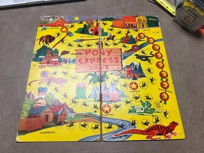 Pony Express Game by Built Rite, BOARD ONLY, used condition