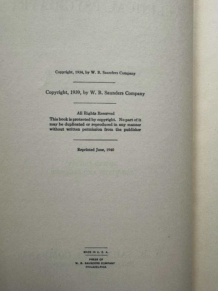Modern Clinical Psychiatry Arthur P. Noyes 1940 Second Edition W.B. Saunders Foto 4 de 4
