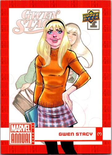Gwen Stacy [Hologram] #3 Marvel 2020 Upper Deck Annual card