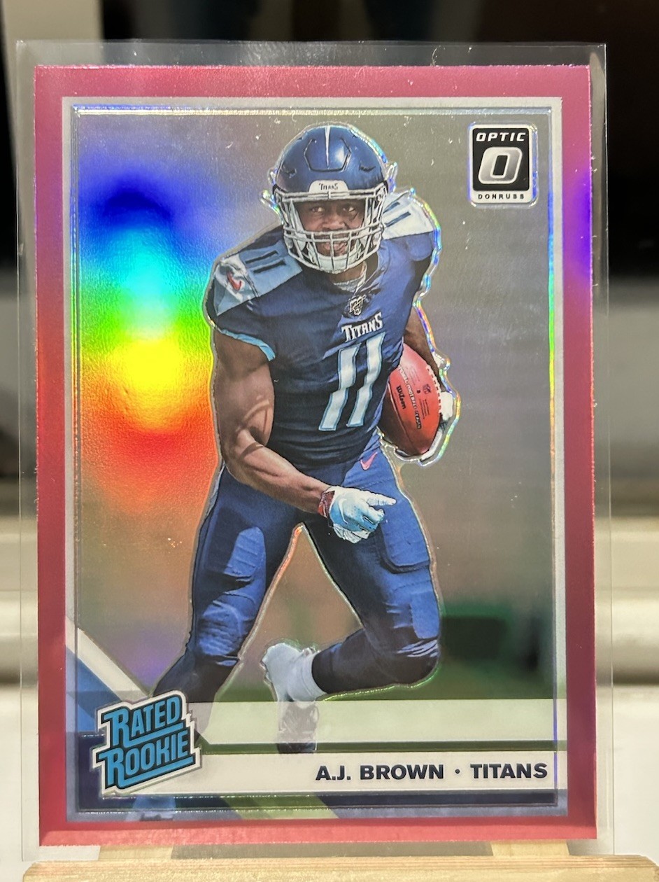 2019 Panini Donruss Optic - Rated Rookie A.J. Brown #164 Pink Prizm (RC)