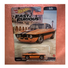 Hot Wheels Fast & Furious Alfa Romeo Giulia Sprint GTA Orange Diecast 1:64