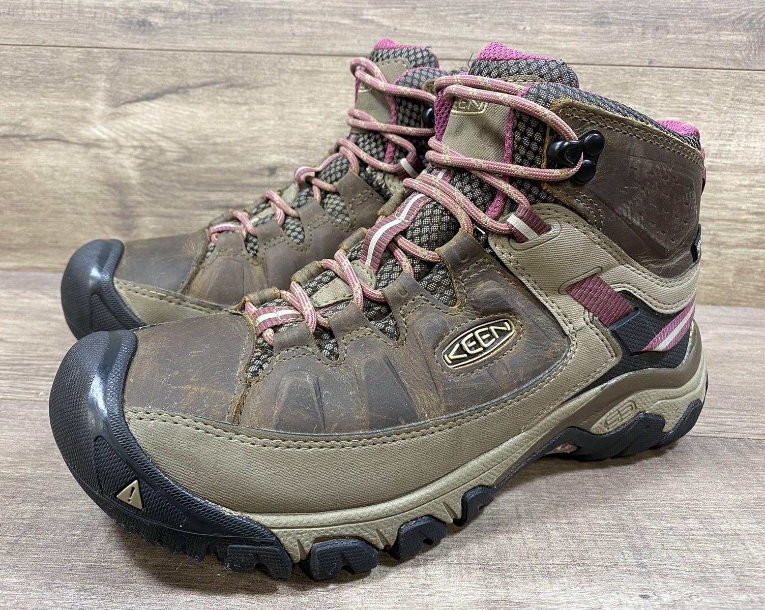 Stivali da trekking Keen Targhee II Mid impermeabili Keen.dry pelle marrone donna taglia 8 5