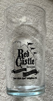 Red Castle Brewery & Distillery Brew Pub Pint Beer Glass Lehighton Pa