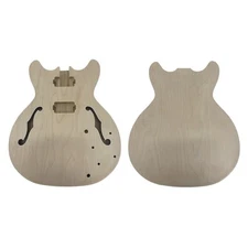 Electric Guitar Body curved top Semi Hollow Guitar body replacement 335 size