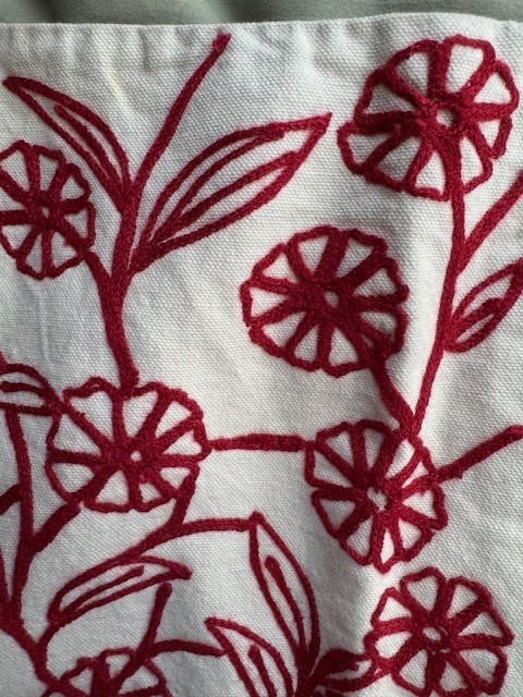 Leif Notes Beaded Embroidered Patchwork Skirt Bri… - image 6