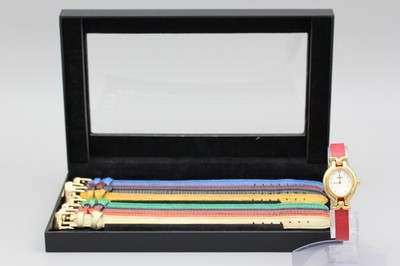 9 Colors [Exc+5 w/ Box] Vintage Fendi 640L Change Belt Quartz Women's Watch JPN