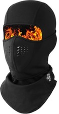 WTACTFUL Breathable Balaclava Ski Mask Pro, Cold Weather Windproof  Black