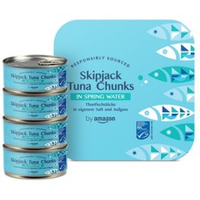 by Amazon MSC Skipjack Tuna Chunks in Spring Water 4x145g